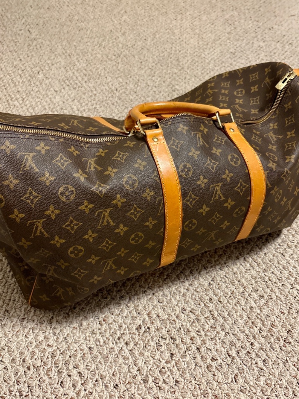 Authentic Louis Vuitton Keepall 55 Monogram Vintage Travel Duffle Bag - Picture 10 of 15